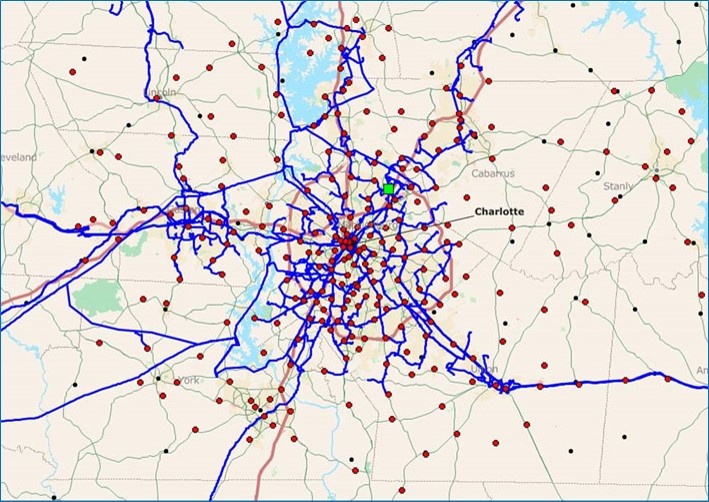 MapInfo GIS Fiber Map