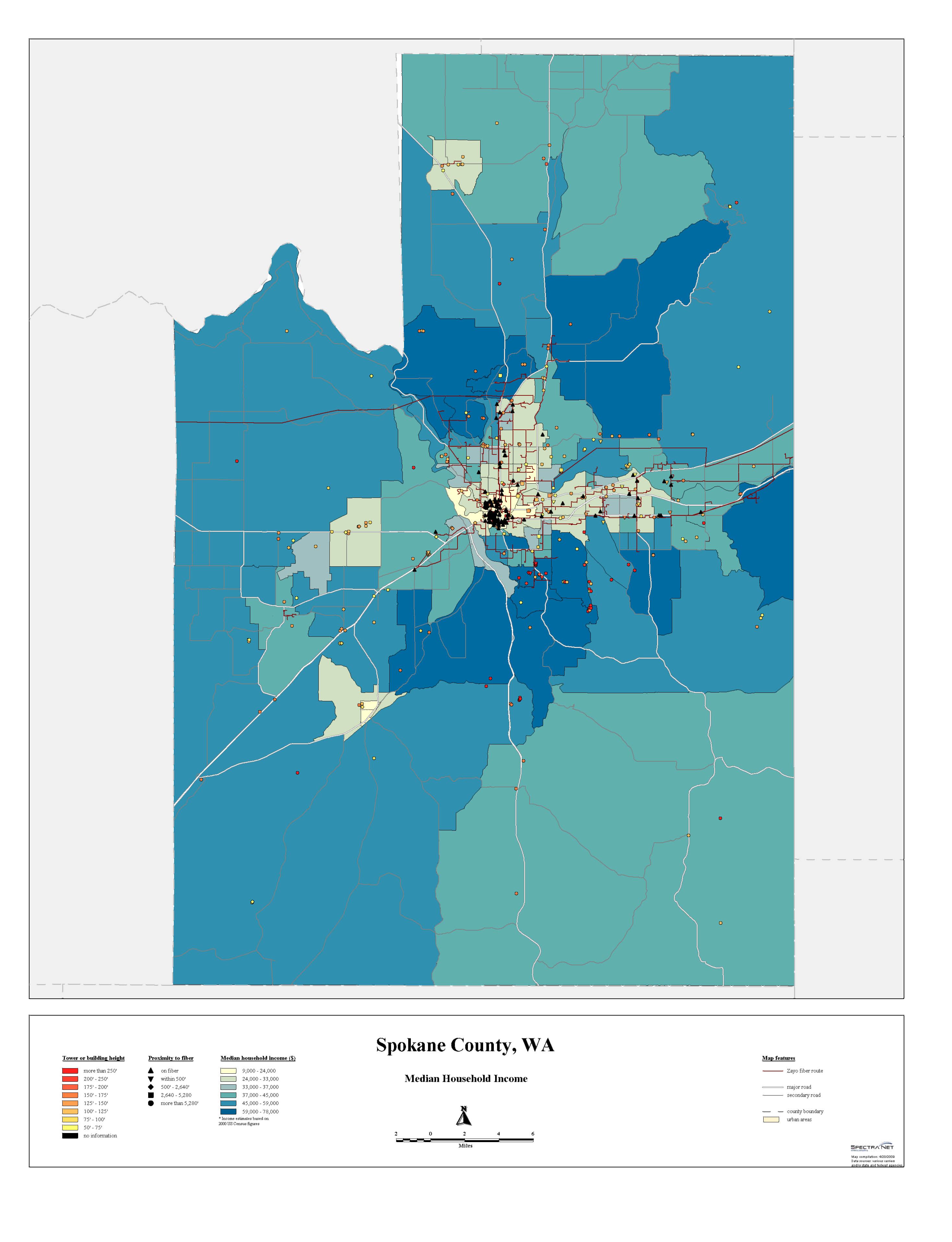GIS mapping of income using MapInfo